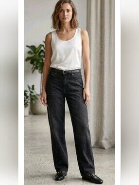 Vintage Lauren Ralph Lauren Jeans Black Classic Relaxed Straight Y2k Cotton 8